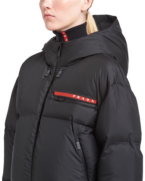 prada nylon cropped puffer jacket.